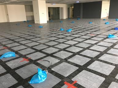 ECO access floor Case Study Photo, Network-attached storage (NAS) appliances Leader headquarter ,  Taiwan