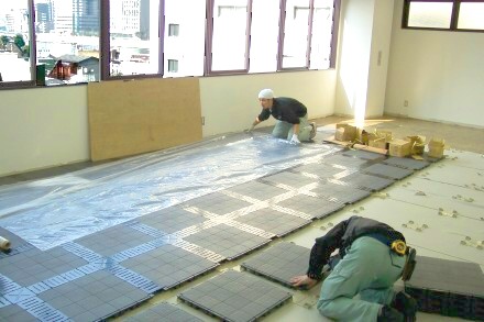 ECO access floor Case Study Photo, A Retrofit Job, Tokyo